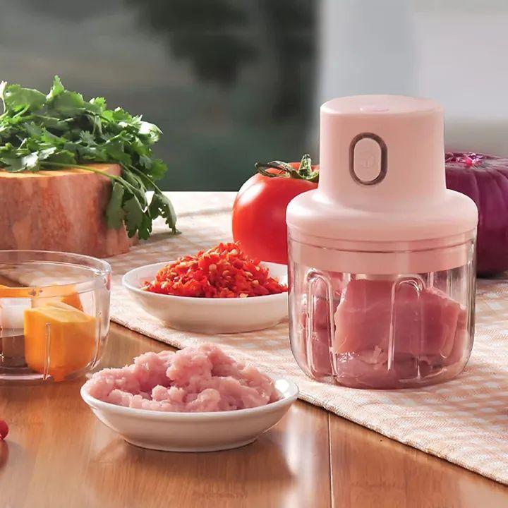 Mini Electric Rechargeable Fruit Vegetable Chopper