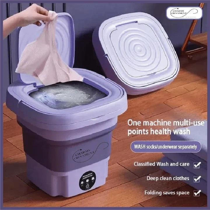 Mini Washing Machine - 2 in 1 Portable Washing Machine with Dryer - Premium Quality Foldable Washing Machine Mini - Mini Washing Machine for Kids Clothes -  Home & Baby Accessories - Home Appliances
