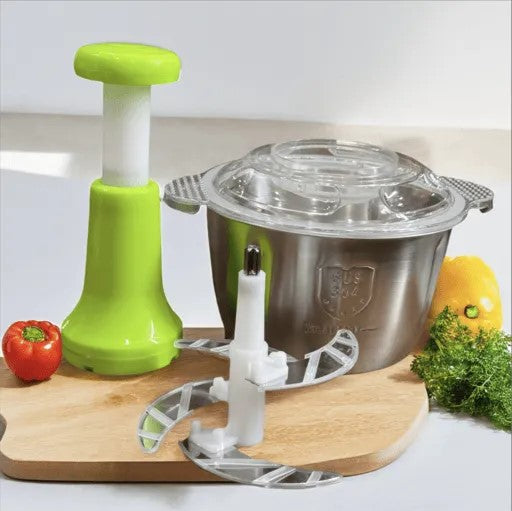 2L 9-in-1 Vegetable Chopper, Cutter, Slicer & Grater - Multi-Function Kitchen Tool for Easy Food Preparation